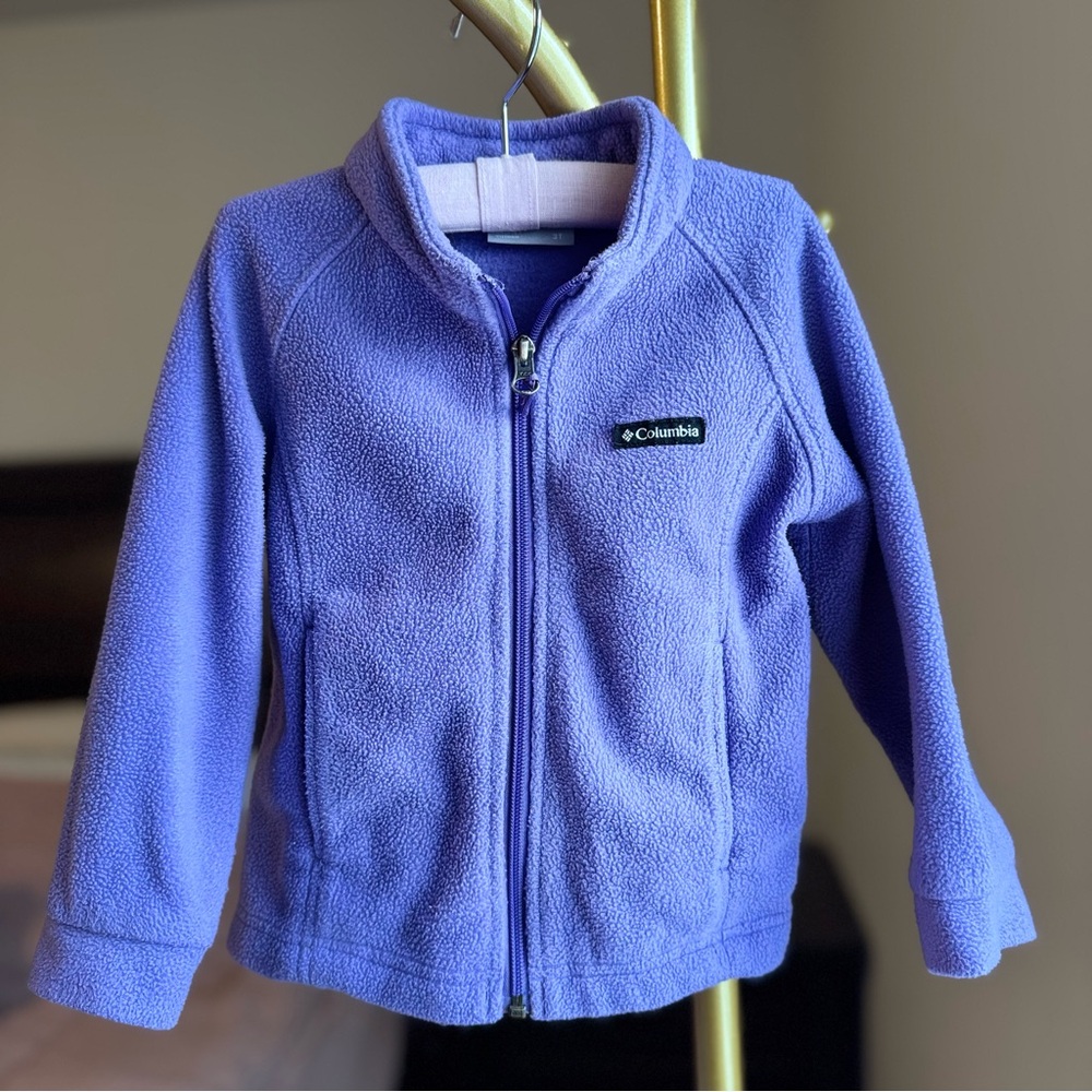 Columbia Lavender Fleece  Zip Up Jacket - 3T